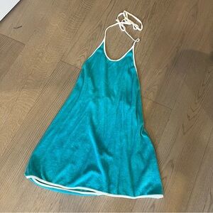 BDG Terrycloth halter mini dress